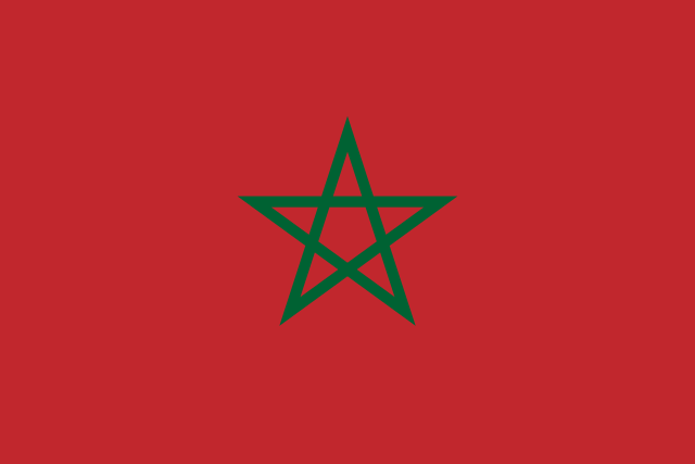 Drapeau du Maroc.